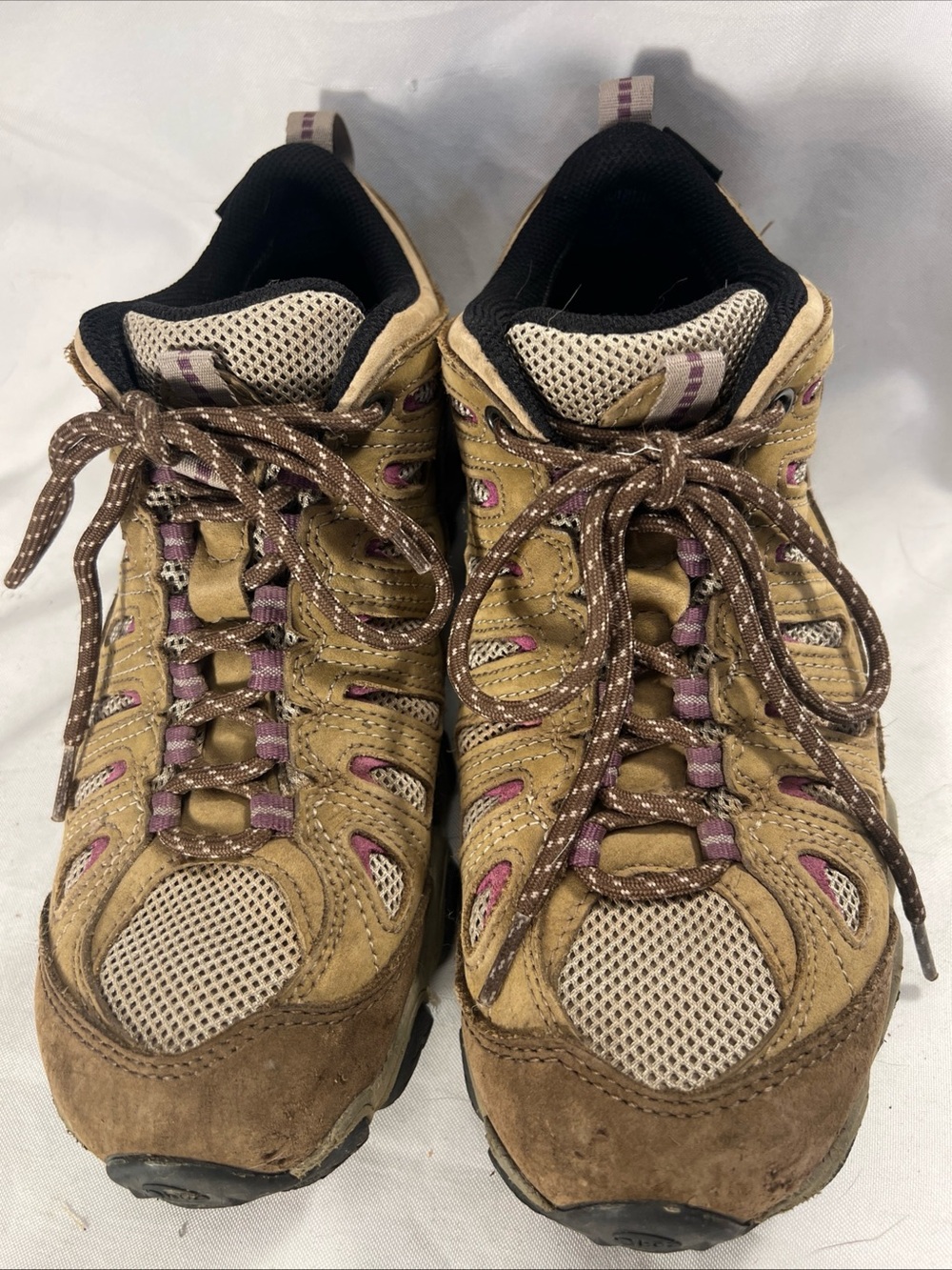 Oboz Low Women’s Size 9.5 Hiking Shoes Brown Leather B-Dry Lace Up Sneaker